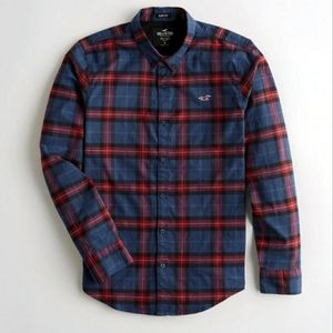 HOLLISTER MEN'S STRETCH POPLIN SLIM FIT MEDIUM